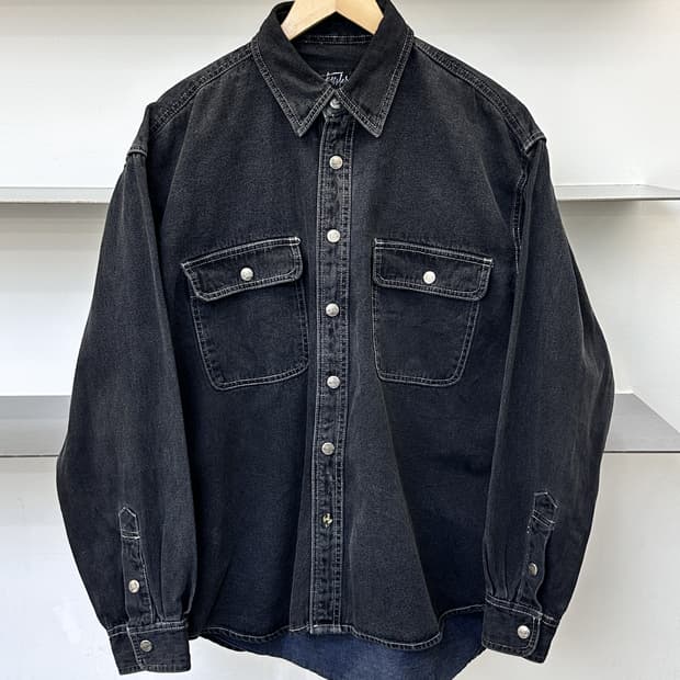 프릭스 90s 투포켓 데님 셔츠