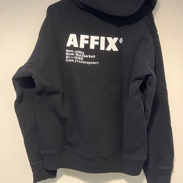 AFFIX Hoodie Utility Black / White L