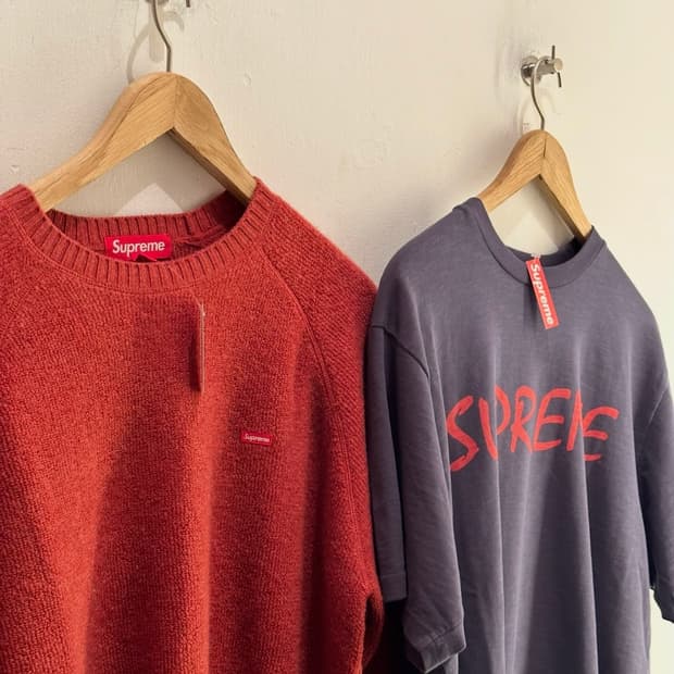 슈프림 ftp 숏 슬리브 탑 네이비 M Size