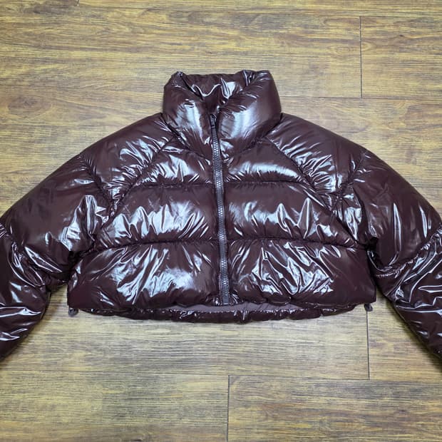 자라 글로시 크롭패딩