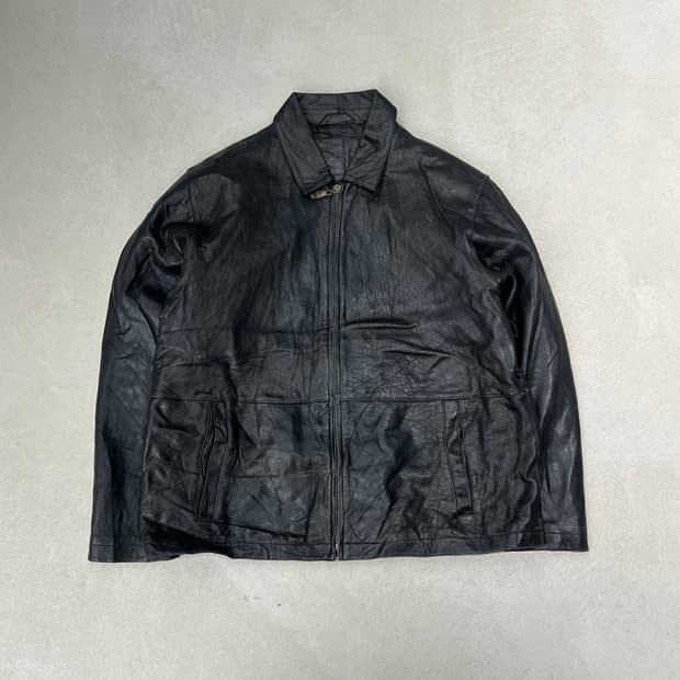 리얼레더 봄버자켓 s09191