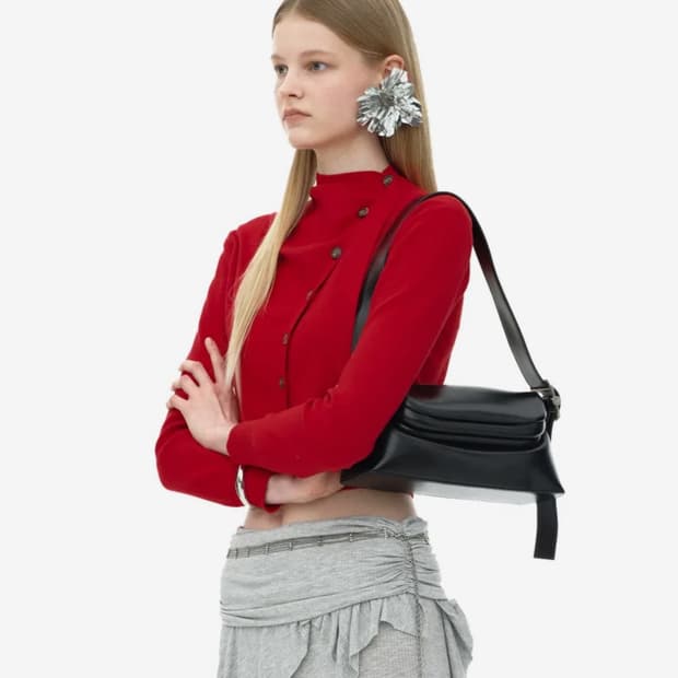 오소이 folder brot 폴더 숄더백 블랙