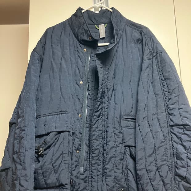 언어펙티드 퀼팅 블루종 자켓 네이비 L