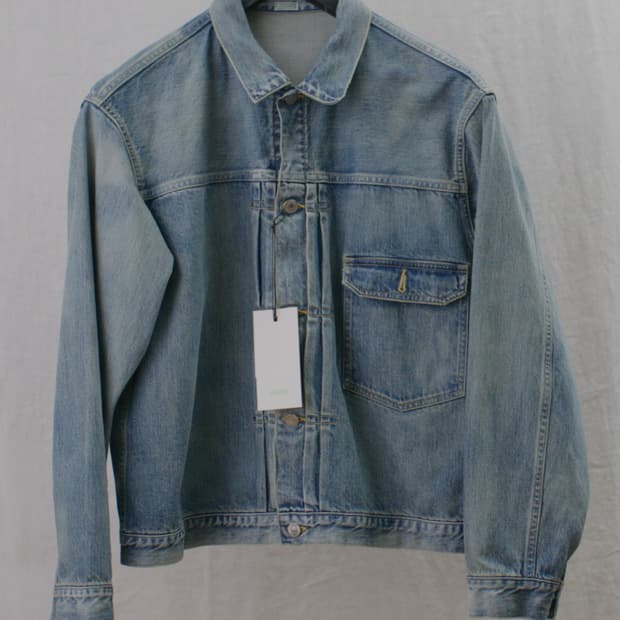 아프레쎄 데님 자켓 인디고 48