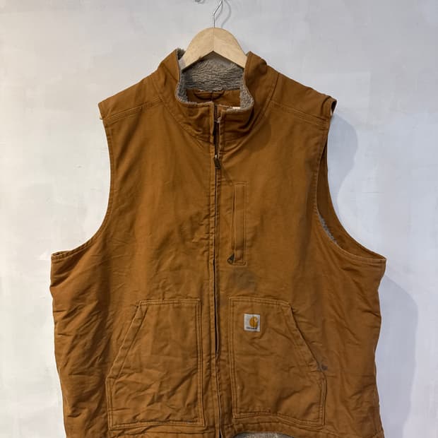 칼하트 카멜 플리스 베스트 조끼