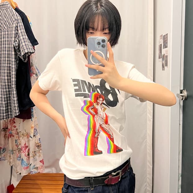 00s 데이빗 보위 빈티지 밴드 티셔츠