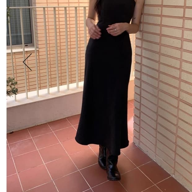 루루서울 롱 드레스 블랙 