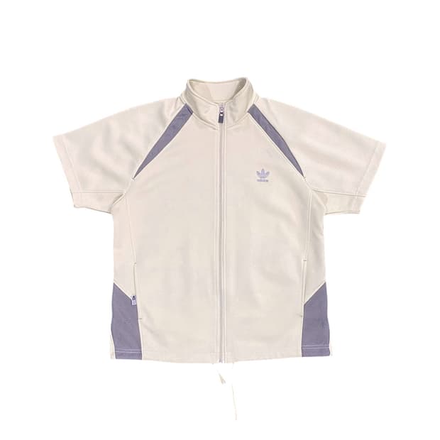 Adidas 메쉬 배색 반팔 집업