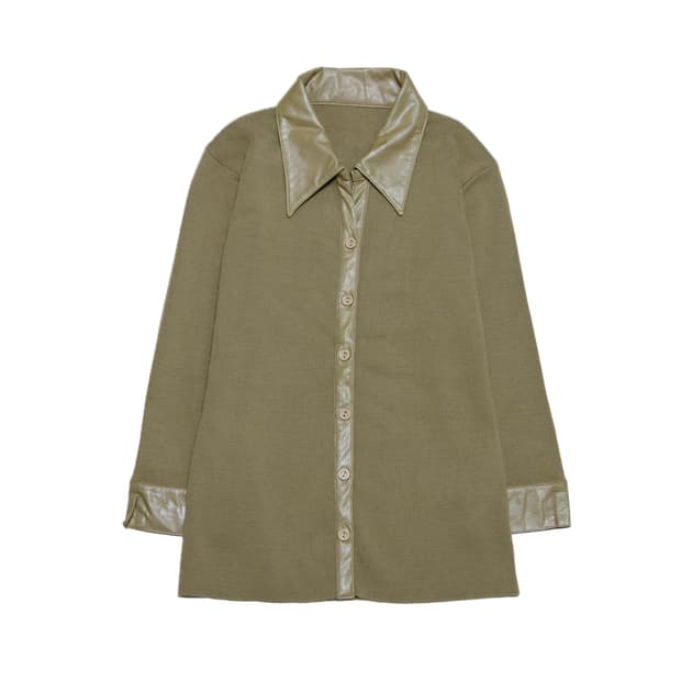 Leather Point top