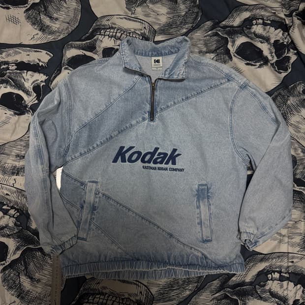 코닥 연청 아노락 데님집업 XL사이즈 