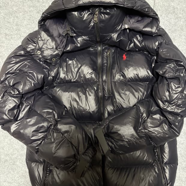 [정품/풀구성] 폴로 랄프로렌 퍼포먼스 다운 패딩 블랙 (M사이즈) - 
