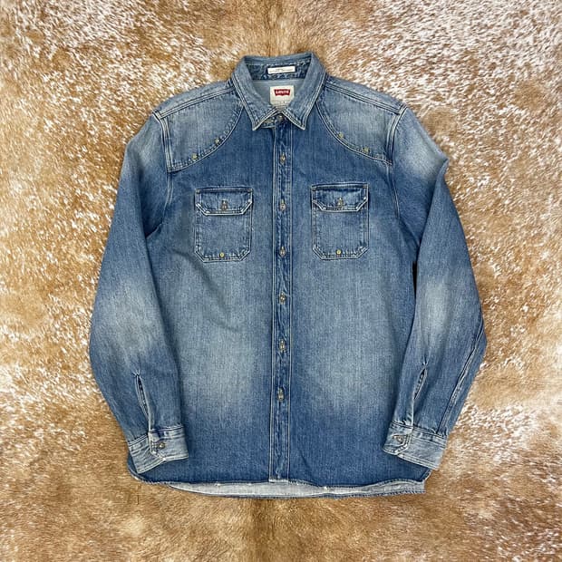 리바이스 웨스턴 데님셔츠