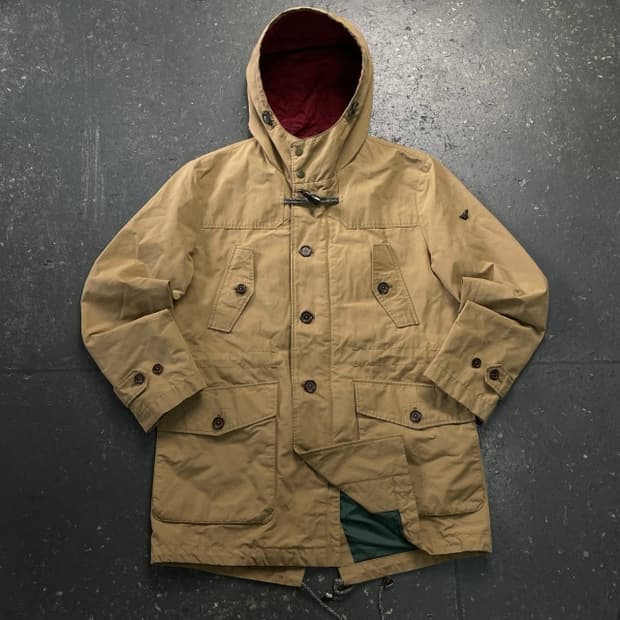 100 헨리코튼 누빔 헌팅 피쉬테일 자켓