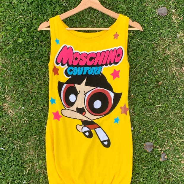 모스키노 x 파워퍼프걸 슬리브리스 (yellow)