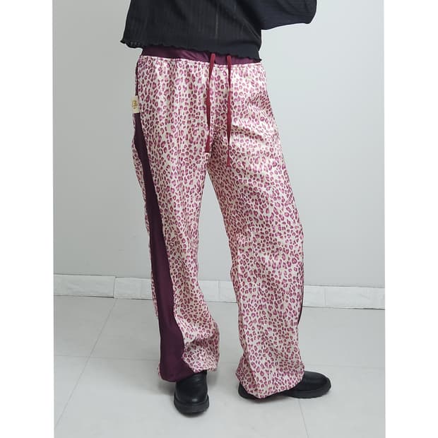 레오파드 트랙 팬츠