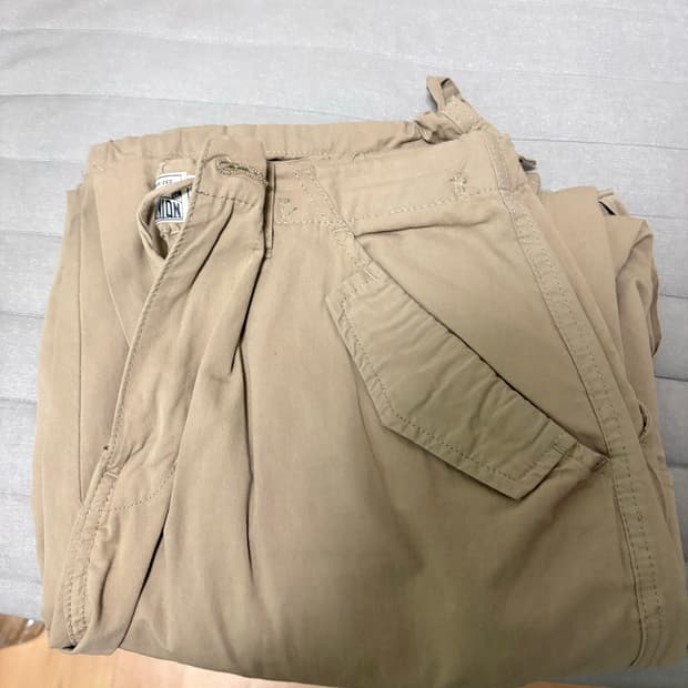 s 빅유니온 카고 팬츠 바지 베이지 깡스타일리스트