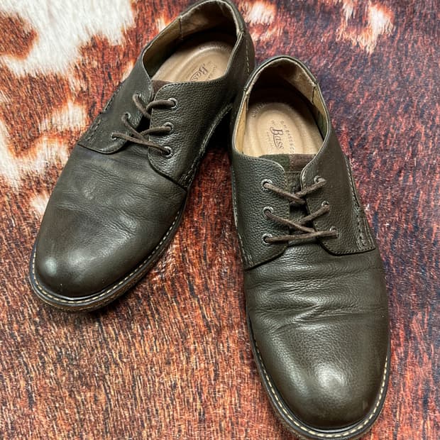 [285] Bass 바스 카키 올리브 더비슈즈