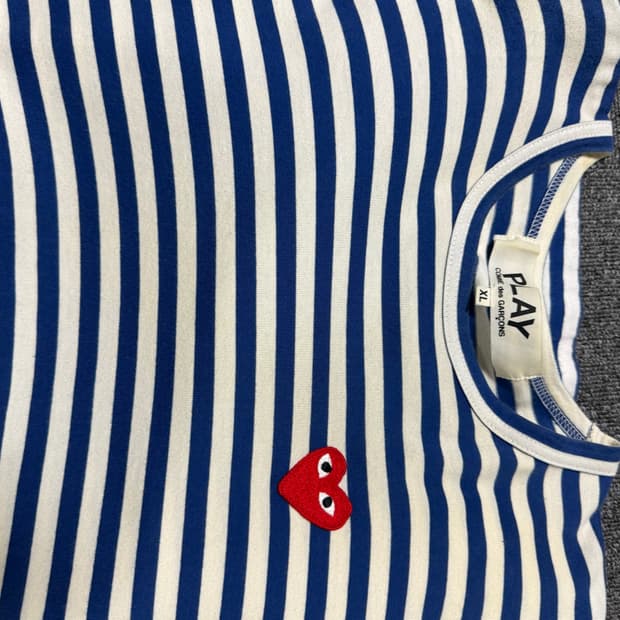 꼼데가르송 스트라이프 