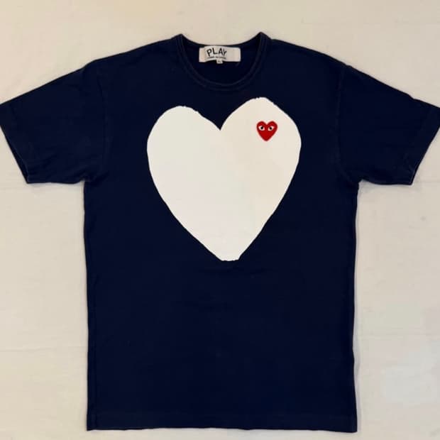 XL 꼼데가르송 플레이 반팔