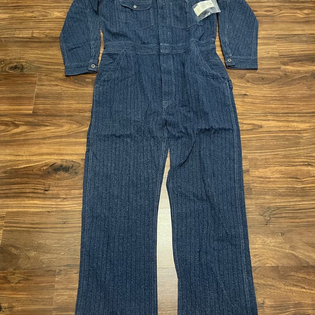 더블알엘 RRL 임브로이더 Jaspe 트윌 커버롤 점프수트 사이즈 L