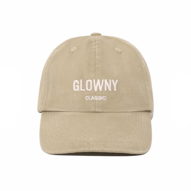 글로니(Glowny) G CAP 지 캡 모자 볼캡 베이지