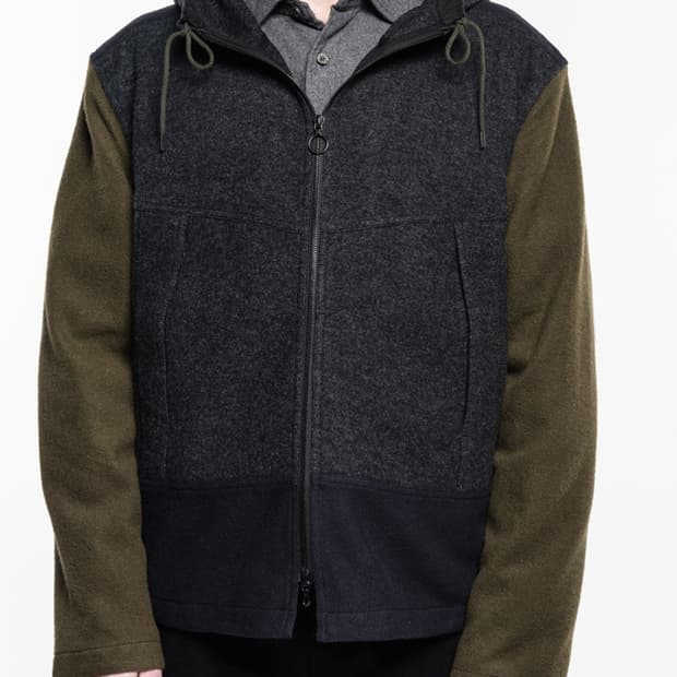 새제품급 오리지날 이스트로그 울 멀티 필드 후드자켓