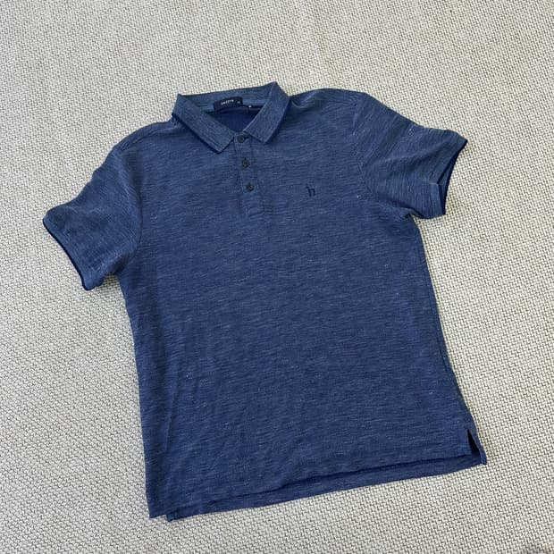 100 헤지스 반팔 카라 티셔츠 0408D