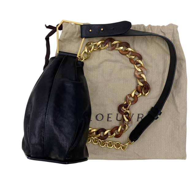 루에브르 삭 드 트롬펫 블랙 숄더백