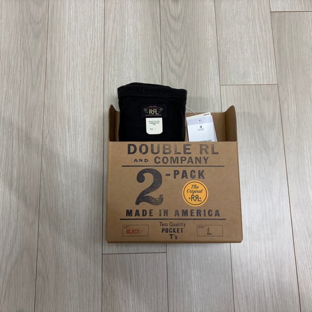 RRL 가먼트 다이 포켓 티셔츠 투팩 판매