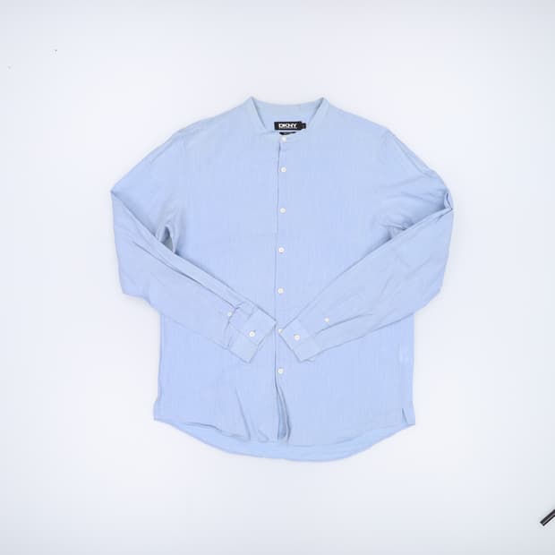 [L] 디케이엔와이 남성 헨리넥 린넨 셔츠 남방 0108J