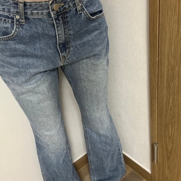 세미부츠컷 데님