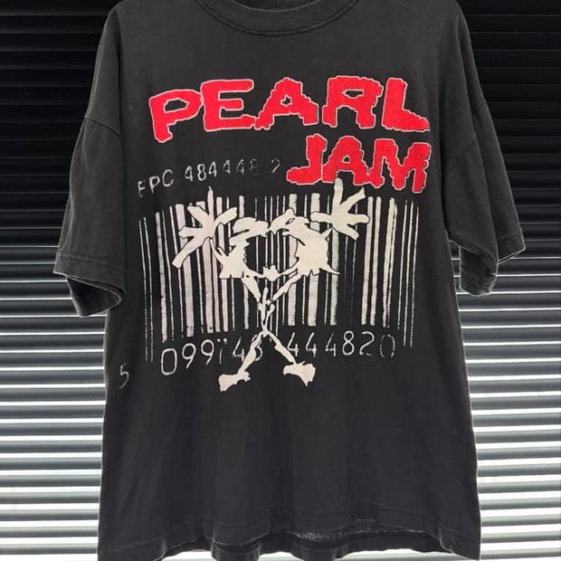 90s pearl jam 펄잼 빈티지 티셔츠 
