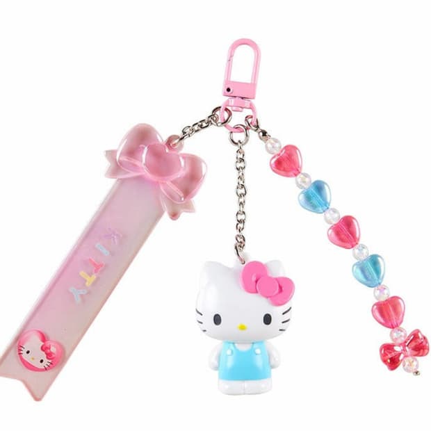 헬로키티 커스텀 클리어 키홀더 키링