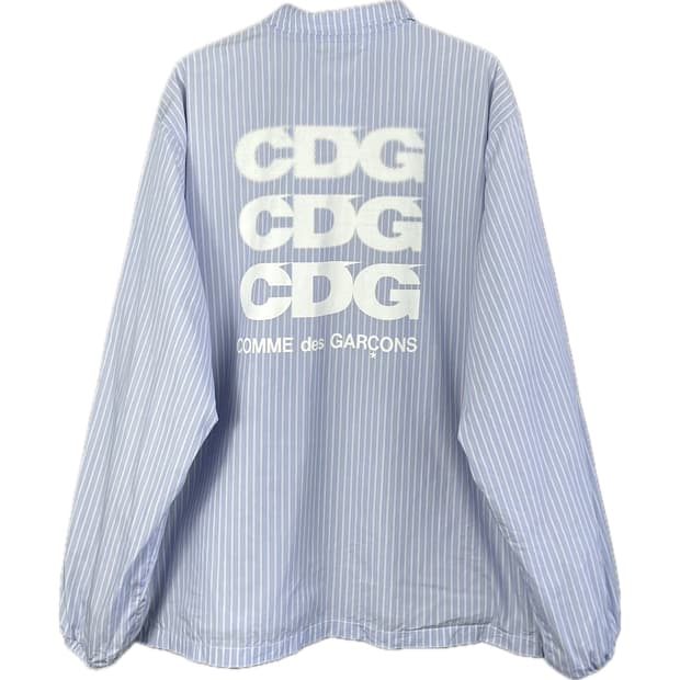 [XL] 꼼데가르송 CDG 스트라이프 코치 자켓