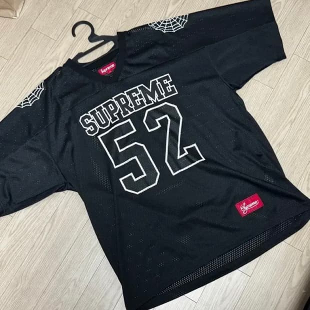Supreme 스파이더웹 풋볼 져지 L사이즈