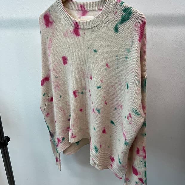 여) 쟈딕앤볼테르 나염 캐시미어 니트 