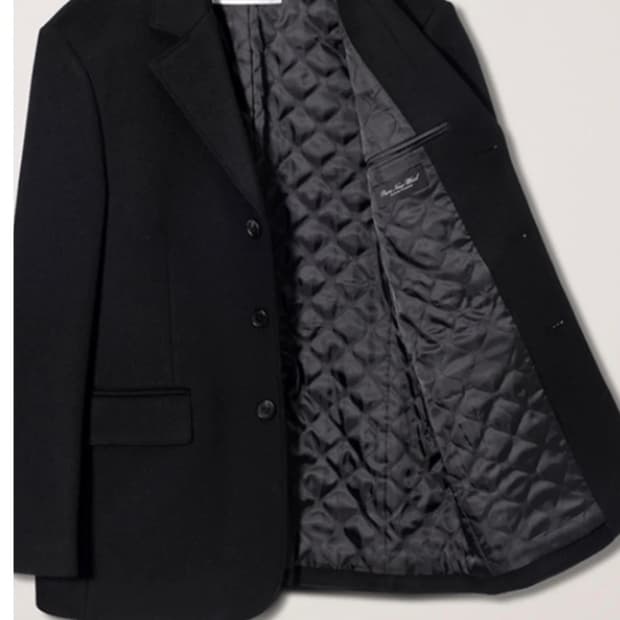 던스트 dunst 3버튼 캐시미어 자켓 팝니다.(블랙/xs) 