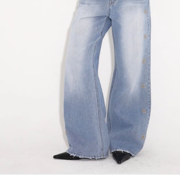 폴리수엠 스터드 데님 2 사이즈 새상품