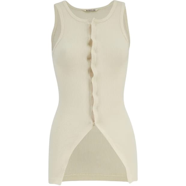 Ivory Organic Rib Tank Top