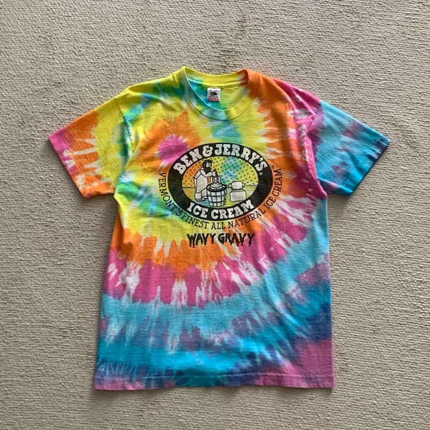 90s 벤앤제리 WAVY GRAVY 아이스크림 프로모션 티셔츠