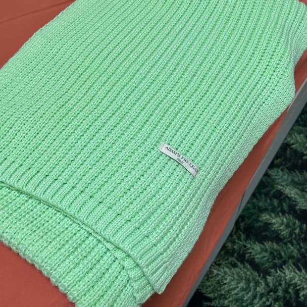 Adam's Fig Leaf 메론색🍈 니트 머플러 목도리