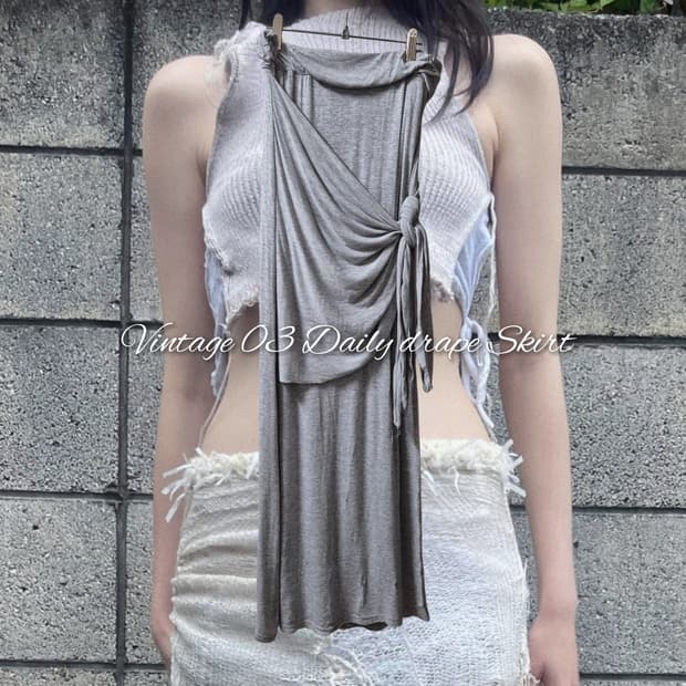 Vintage 03 Daily drape Skirt