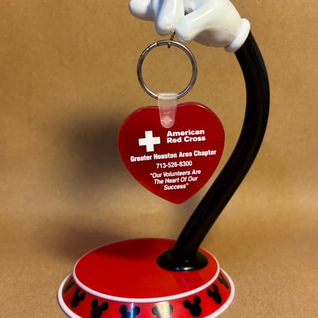 90s American Red Cross Vintage Keychain