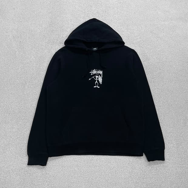 스투시 Stussy 워리어맨 후드티 블랙