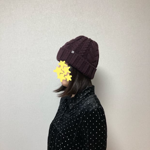 카시라 버건디 비니