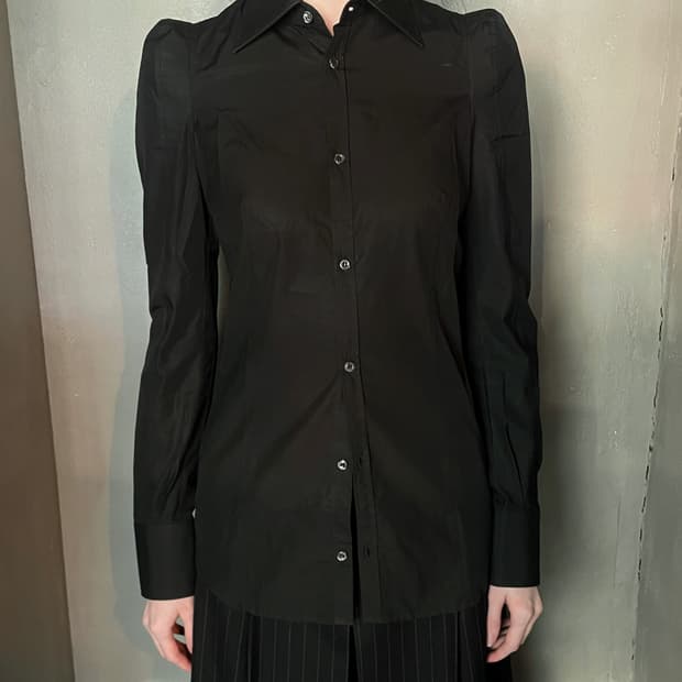 디스퀘어드 퍼프 숄더 셔츠