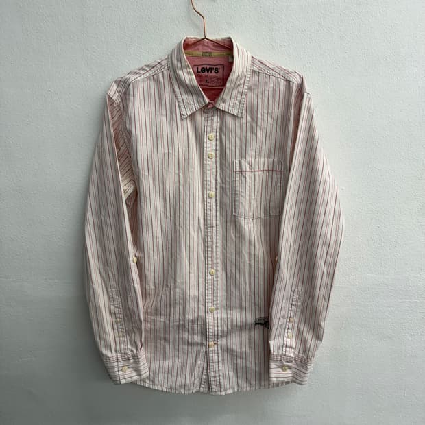 리바이스 스트라이프 웨스턴 셔츠 (XL)