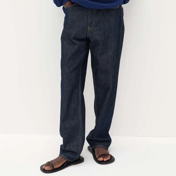 오라리 하드 트위스트 와이드 데님