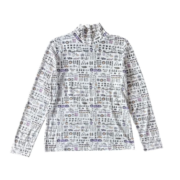 Jp print turtleneck