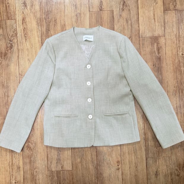 라이크먼트(LIKEMENT) 노카라 자켓 프리사이즈 새상품